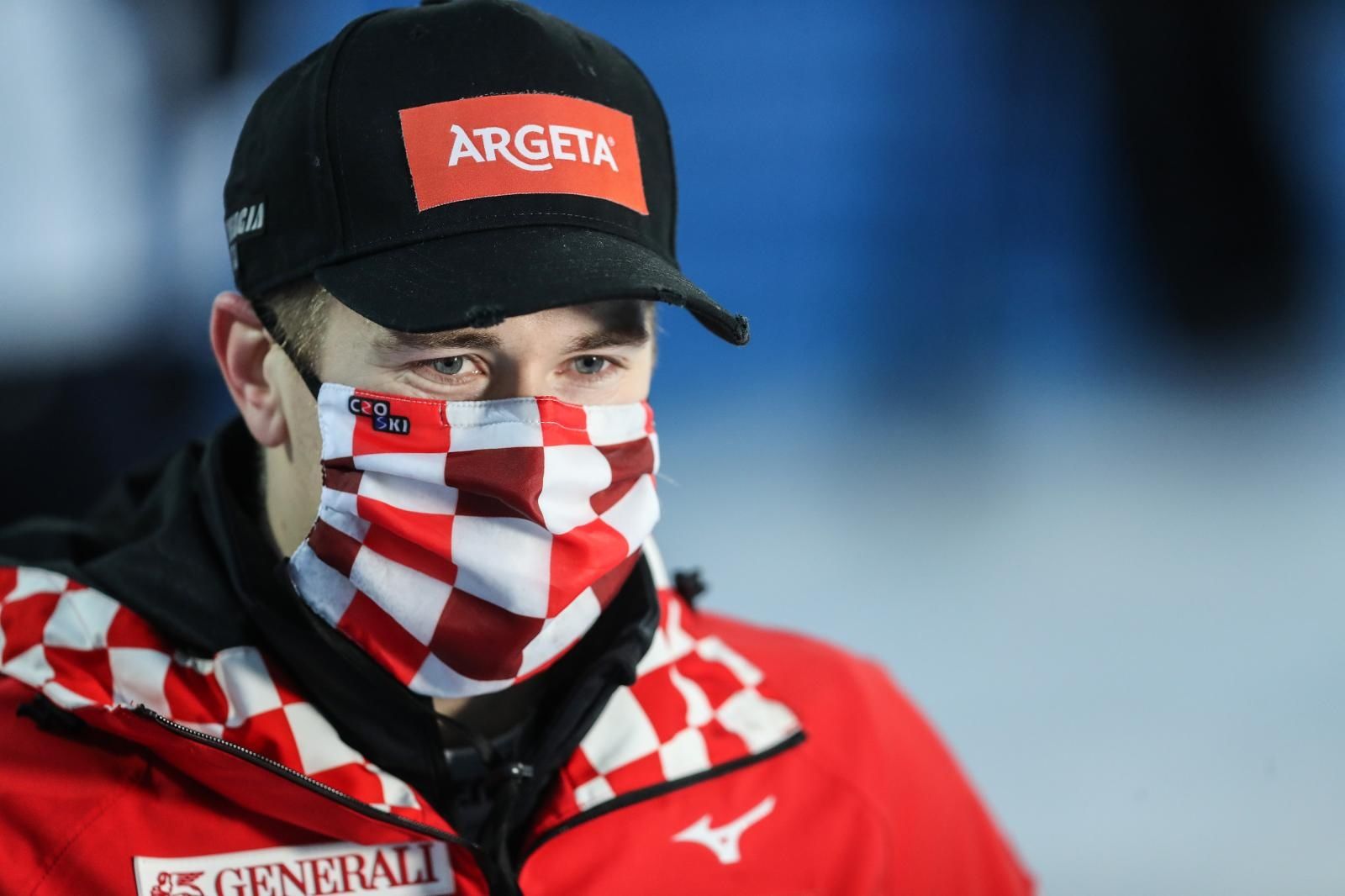 06.01.2021., Zagreb - Druga voznja muskog slaloma Audi FIS Svjetskog skijaskog kupa Snow Queen Trophy. Filip Zubcic Photo: Luka Stanzl/PIXSELL