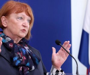 06.05.2020., Zagreb - Odbor za pravosudje na svojoj je 67. sjednici raspravljao je prijedlogu odluke o imenovanju Zlate Hrvoj Sipek glavnom drzavnom odvjetnicom Republike Hrvatske. Nakon sjednice kandidatkinja za glavnu drzavnu odvjetnicu Zlata Hrvoj Sipek dala je medijima izjavu. Photo: Patrik Macek/PIXSELL