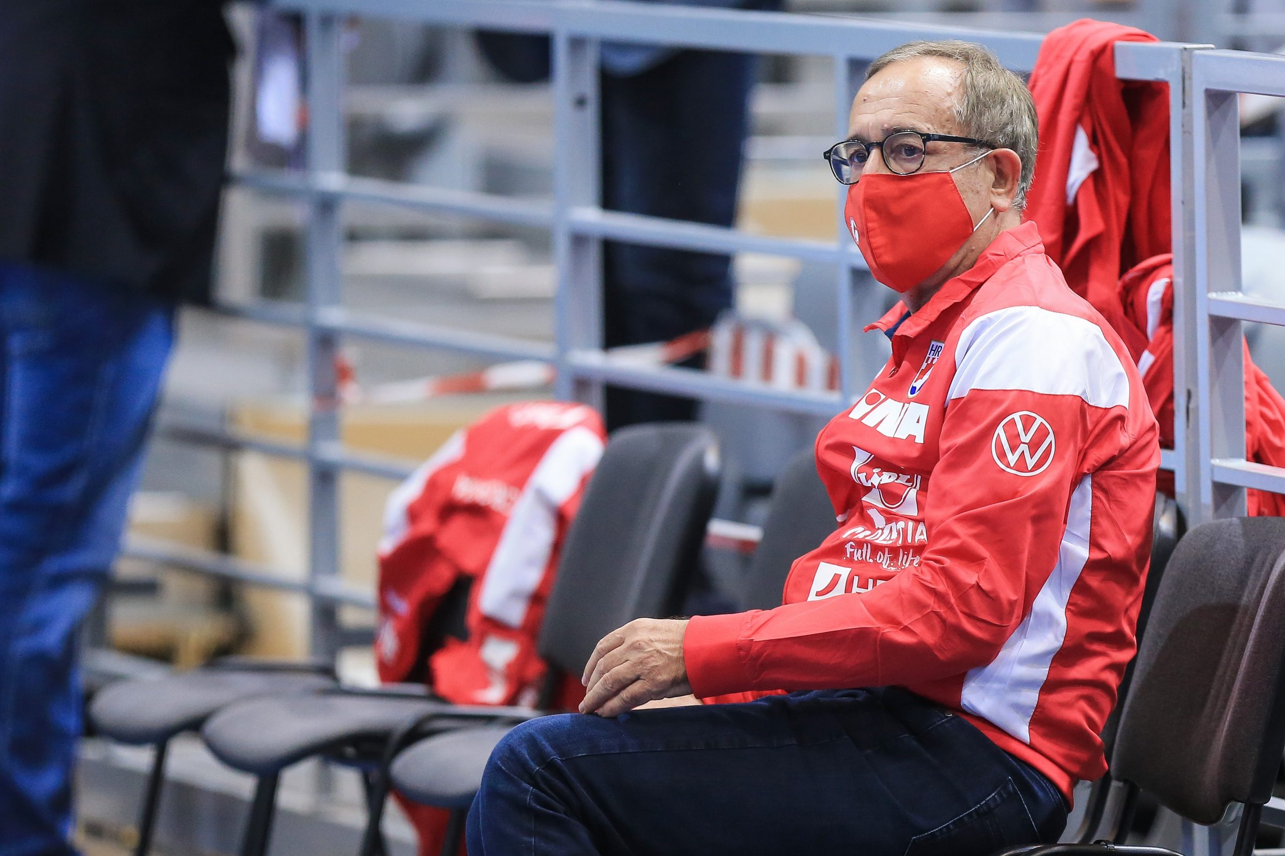 07.11.2020., dvorana Gradski vrt, Osijek - EHF Euro Cup, Hrvatska - Madjarska. Izbornik Hrvatske Lino Cervar. 
Photo: Davor Javorovic/PIXSELL