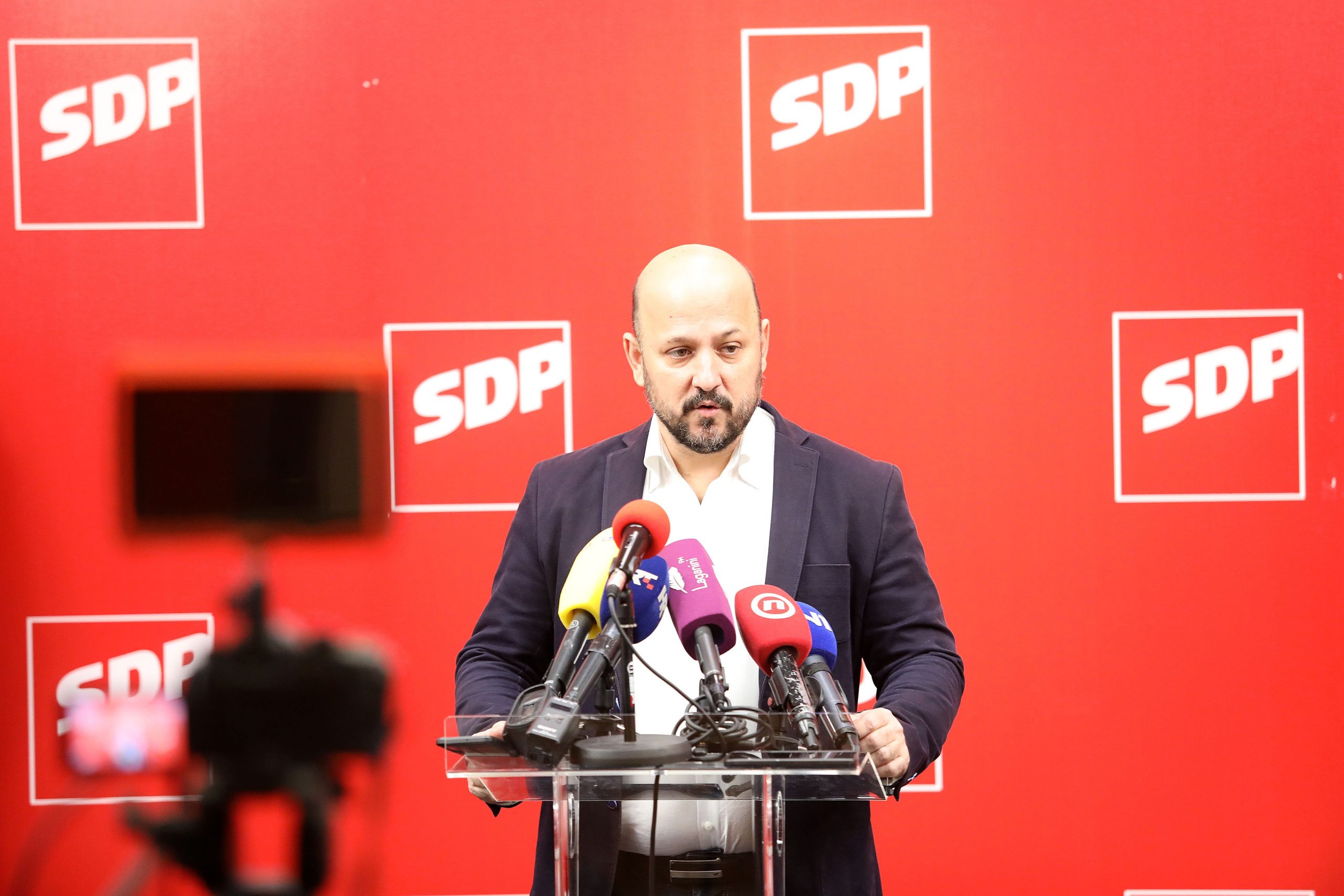 07.12.2020., Zagreb - Zagrebacki SDP odrzao je konferenciju za medije na temu 38. sjednice Gradske skupstine i zagrebackog proracuna za 2021. 
Photo: Patrik Macek/PIXSELL
