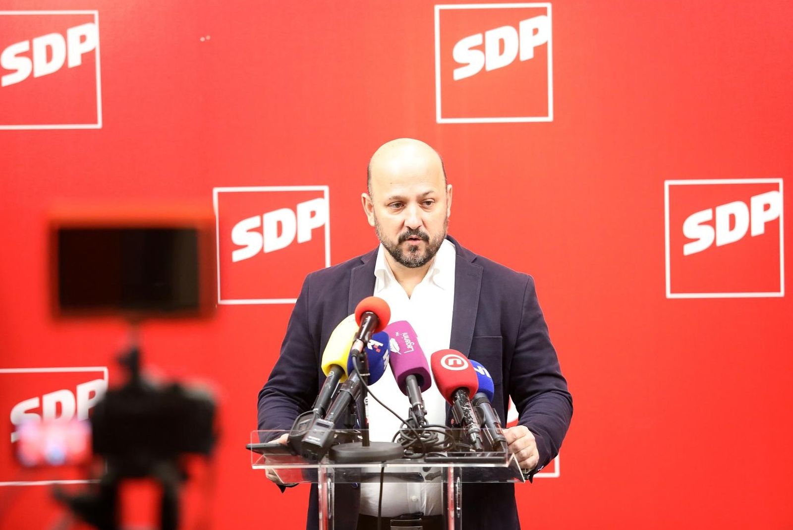 07.12.2020., Zagreb - Zagrebacki SDP odrzao je konferenciju za medije na temu 38. sjednice Gradske skupstine i zagrebackog proracuna za 2021. 
Photo: Patrik Macek/PIXSELL