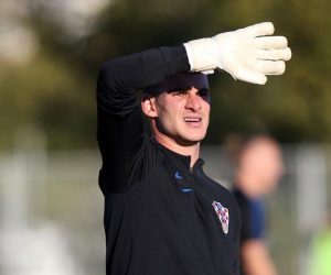 08.10.2019,Omis - Hrvatski reprezentativci odradili drugi trening uoci kvalifikacijske utakmice za EP protiv Madjarske. Simon Sluga  Photo: Ivo Cagalj/PIXSELL