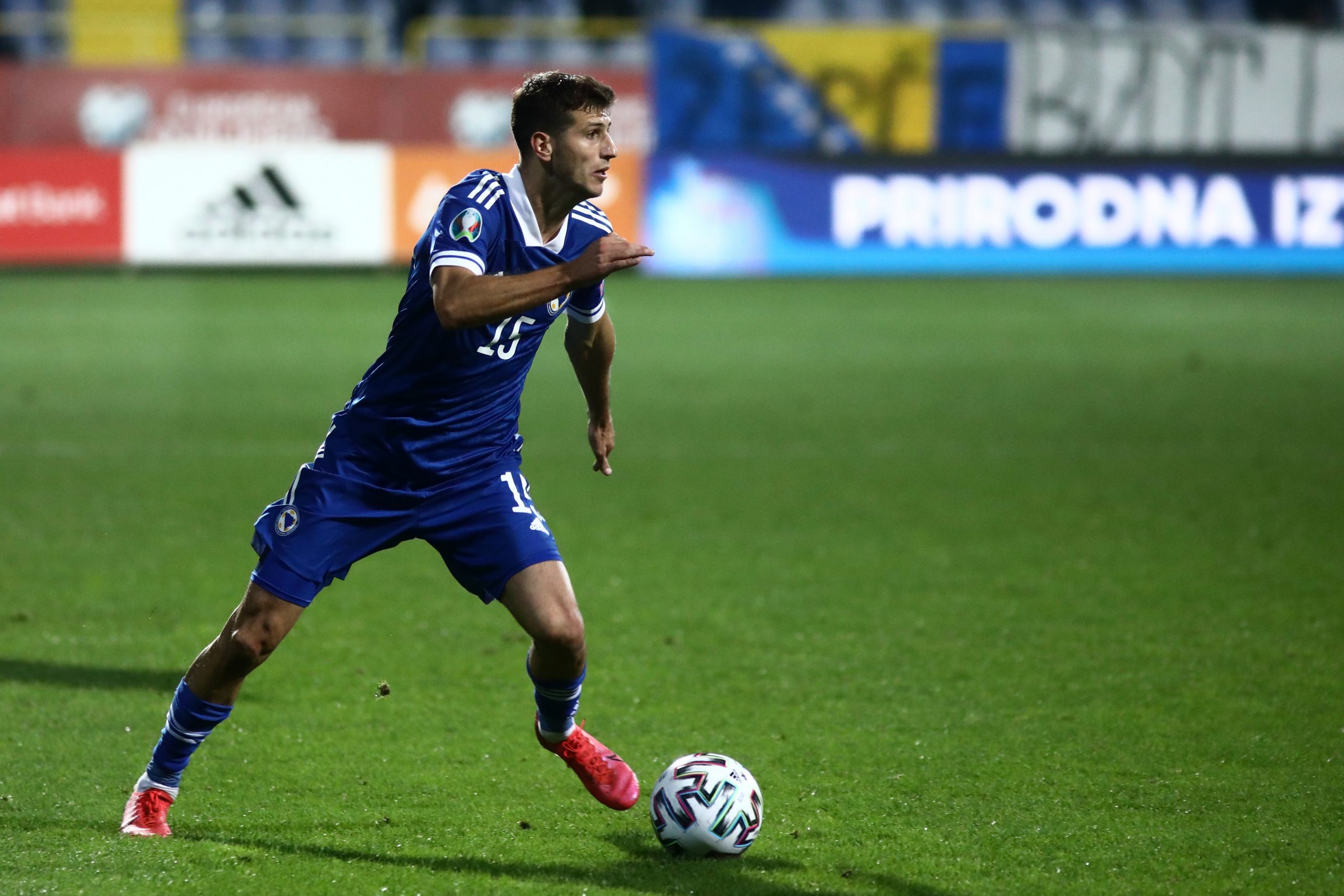 08.10.2020., stadion Grbavica, Sarajevo, Bosna i Hercegovina - UEFA kvalifikacijska utakmica za Europsko prvenstvo, Bosna i Hercegovina - Sjeverna Irska. 
Photo: Armin Drugut/PIXSELL