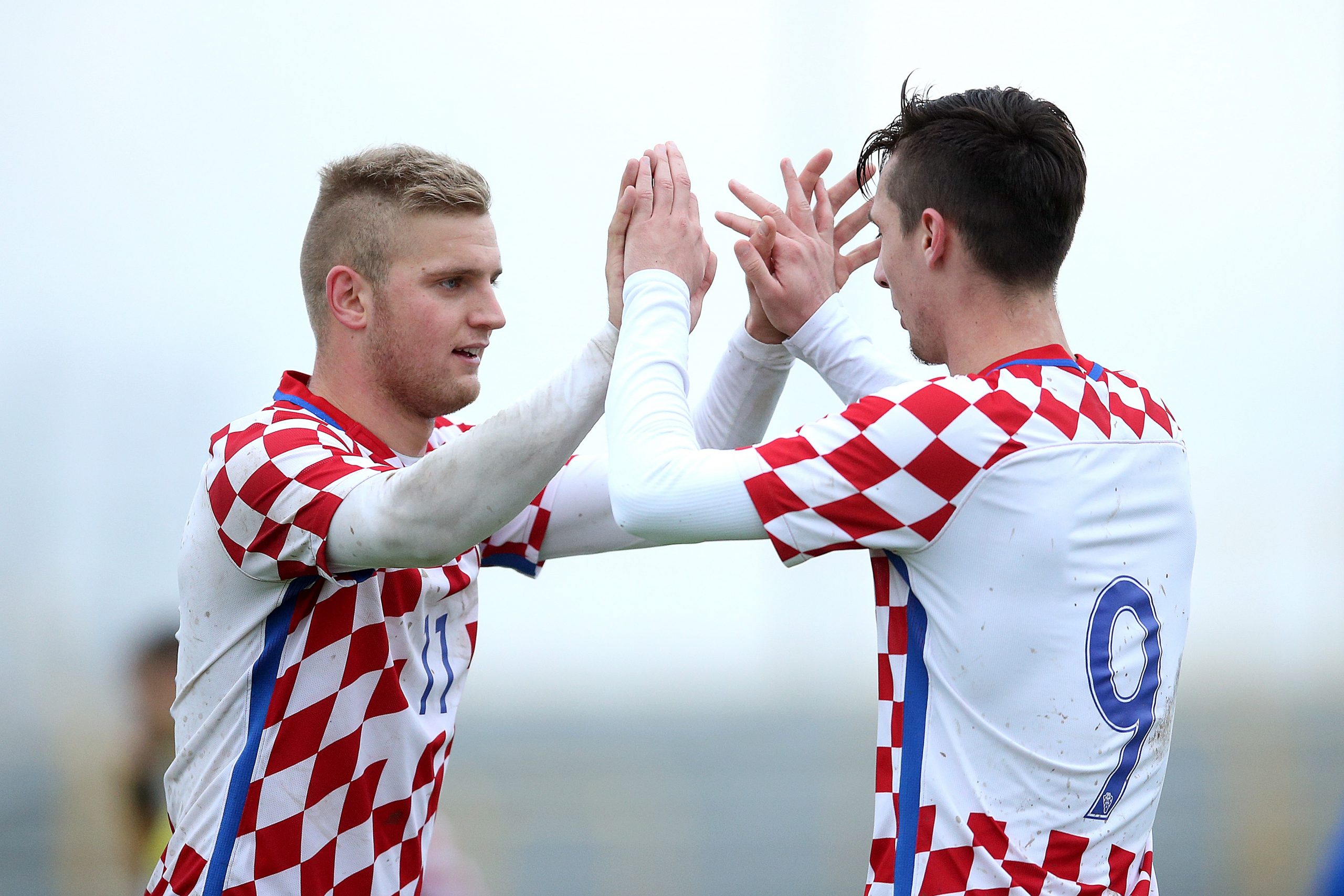 08.11.2017., stadion Radnik, Velika Gorica - Kvalifikacijski susret za U-21 Europsko prvenstvo 2019., skupina 1, 4. kolo, Hrvatska - San Marino. Petar Bockaj, Marin Jakolic. Photo: Goran Stanzl/PIXSELL