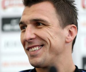09.07.2018., Moskva, Rusija - Mario Mandzukic na konferenciji za medije hrvatske nogometne reprezentacije u medijskom centru u sklopu trening igralista Luznjiki uoci polufinalne utakmice svjetskog prvenstva protiv Engleske. 

Photo: Igor Kralj/PIXSELL