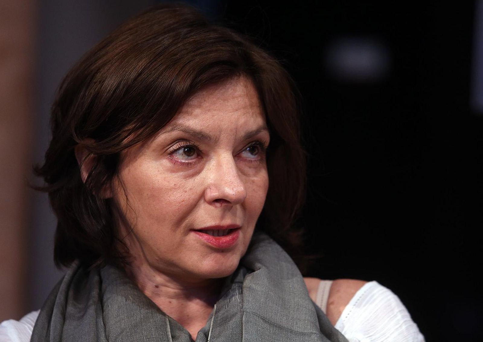 10.06.2015., Zagreb - U kazalistu Kerempuh odrzana je tribina Sto je grad bez kazalista u sklopu 39. Dana satire Fadila Hadzica. Franka Perkovic Gamulin. 
Photo: Goran Stanzl/PIXSELL