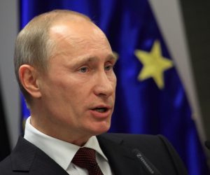 22.03.2011., Brdo, Slovenija - U dvorcu Brdo kod Kranja premijer Republike Slovenije sastao se s ruskim premijerom Vladimirom Putinom. Svrha posjeta je nastavak i jacanje politickog dijaloga i suradnje dviju drzava na bilateralnoj i multilateralnoj razini te poboljsanje gospodarske suradnje. Premijeri Vladimir Putin i Borut Pahor odrzali su konferenciju za medije u kongresnom centru Brdo.
Photo: Davor Puklavec/PIXSELL