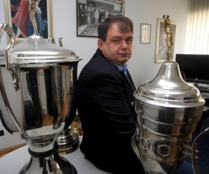 07.04.2011. Dom Sportova, Zagreb - Zoran Gobac, predsjednik rukometnog kluba CO Zagreb.
Photo: Boris Scitar/PIXSELL