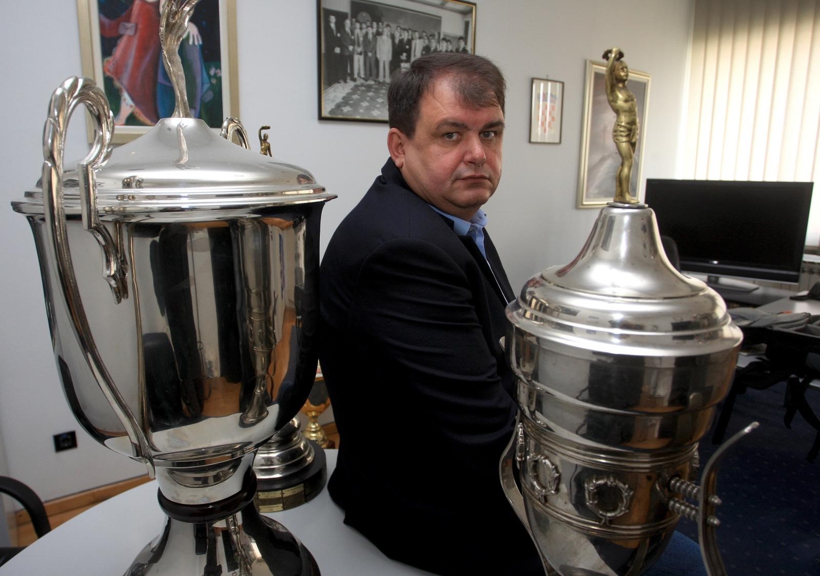 07.04.2011. Dom Sportova, Zagreb - Zoran Gobac, predsjednik rukometnog kluba CO Zagreb.
Photo: Boris Scitar/PIXSELL