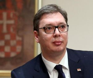 12.02.2018., Sv. Duh 122, Zagreb - Predsjednica Republike Hrvatske Kolinda Grabar-Kitarovic i predsjednik Republike Srbije Aleksandar Vucic susreli su se s mladima u Mitropoliji zagrebacko-ljubljanskoj. Docekao ih je mitropiolit zagrebacko-ljubljanski i cijele Italije Porfirije Peric. Izaslanstvo Republike Srbije predvodjeno predsjednikom Vucicem u dvodnevnom je posjetu Hrvatskoj. Photo: Goran Stanzl/PIXSELL