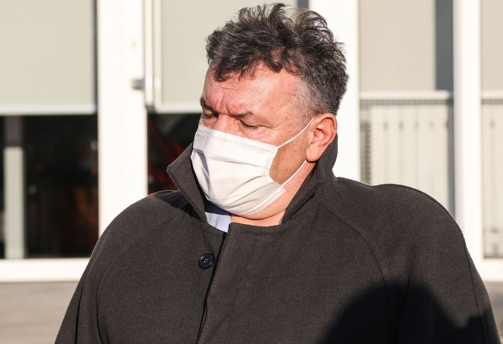13.01.2021., Glina - Gradonacelnik Gline Stjepan Kostanjevic tijekom izjava za medije. Photo: Edina Zuko/PIXSELL