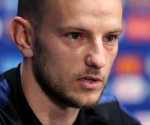 13.07.2018., Moskva, Rusija - Svjetsko nogometno prvenstvo 2018. Konferencija za medije hrvatske nogometne reprezentacije na stadionu Luznjiki. Ivan Rakitic
Photo: Igor Kralj/PIXSELL