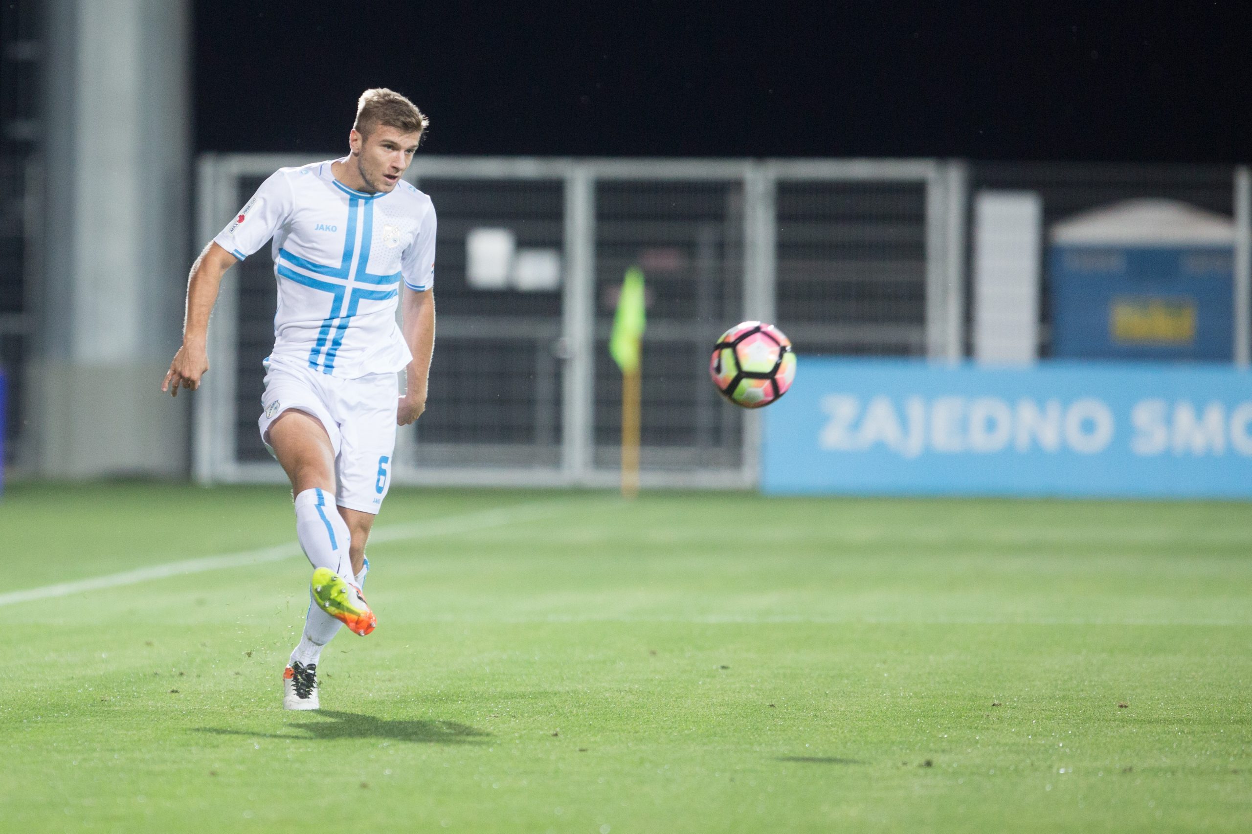 13.08.2016., stadion Rujevica, Rijeka - MAXtv 1. HNL, 5. kolo, HNK Rijeka - NK Lokomotiva. Stefan Ristovski. 
Photo: Nel Pavletic/PIXSELL