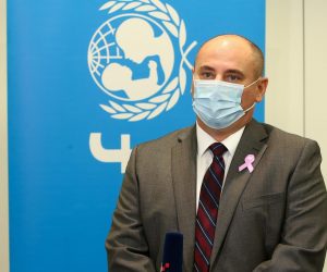 13.10.2020., Zagreb - Predstavljanje prve sveobuhvatne "Analize usluga rane intervencije u Hrvatskoj", koju je za UNICEF proveo RISE institut iz SAD-a uz podrsku Ministarstva zdravstva RH.   Silvio Basic.
Photo: Matija Habljak/PIXSELL