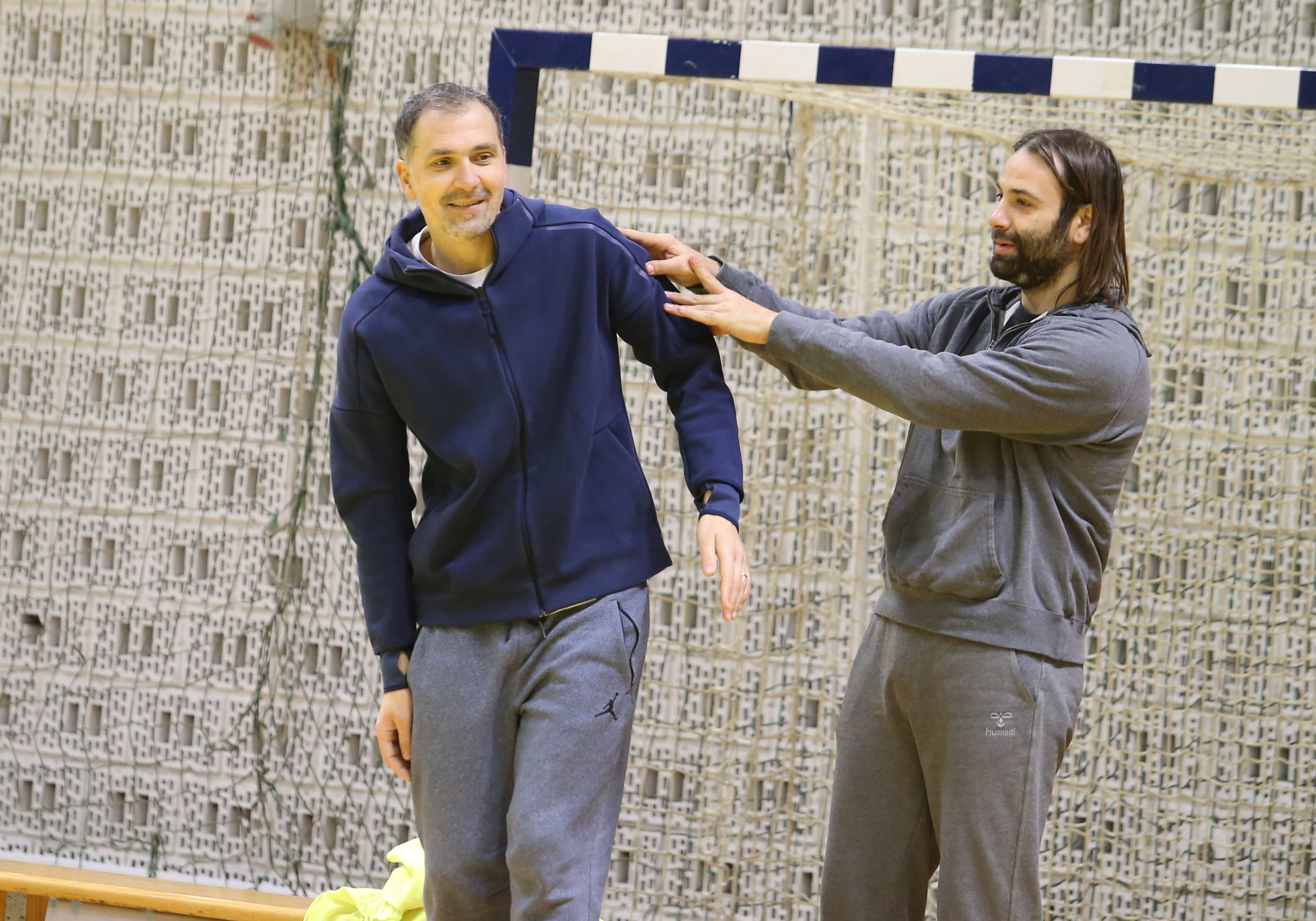14.01.2018., Split - Kids day rukometne akademije Balic-Metlicic u maloj dvorani SC Gripe. Petar Metlicic, Ivano Balic.
Photo: Ivo Cagalj/PIXSELL
