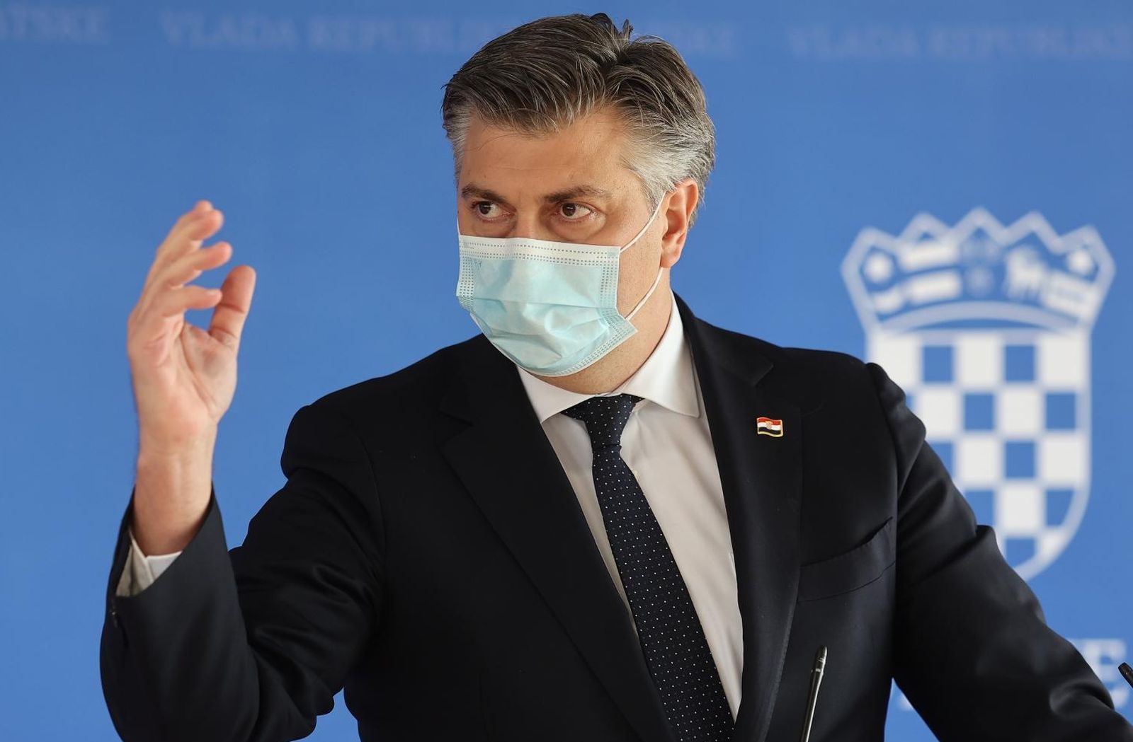 14.01.2021., Zagreb - Izjave nakon odrzane sjednice vlade u Nacionalnoj i sveucilisnoj knjiznici.
Photo: Marko Prpic/PIXSELL