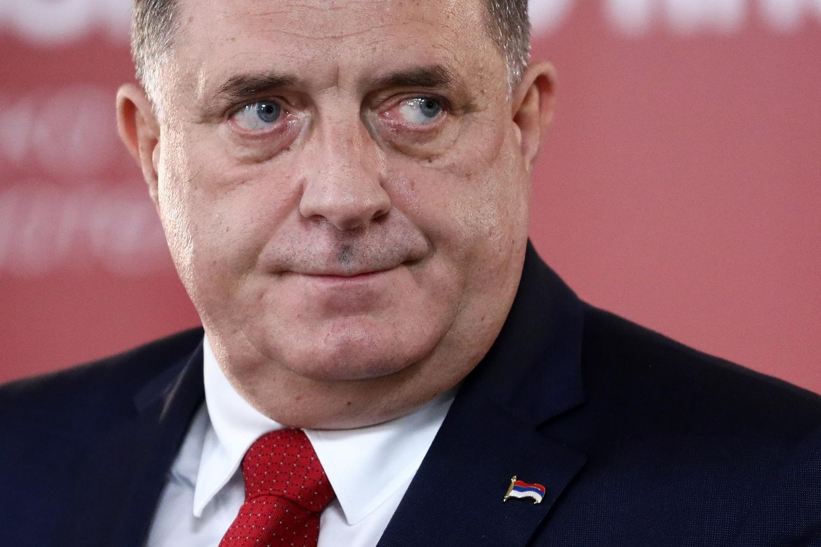 14.12.2020., Istocno Sarajevo, Bosna i Hercegovina - Clan Predsjednistva BiH Milorad Dodik na konferenciji za medije nakon sastanka sa ruskim ministrom vanjskih poslova Sergejom Lavrovom. Photo: Armin Durgut/PIXSELL
