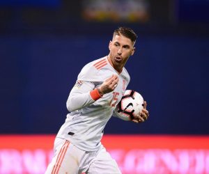 15.11.2018., stadion Maksimir, Zagreb - UEFA Liga nacija, Liga A, skupina 4, 3. kolo, Hrvatska - Spanjolska. Sergio Ramos. Photo: Marko Prpic/PIXSELL