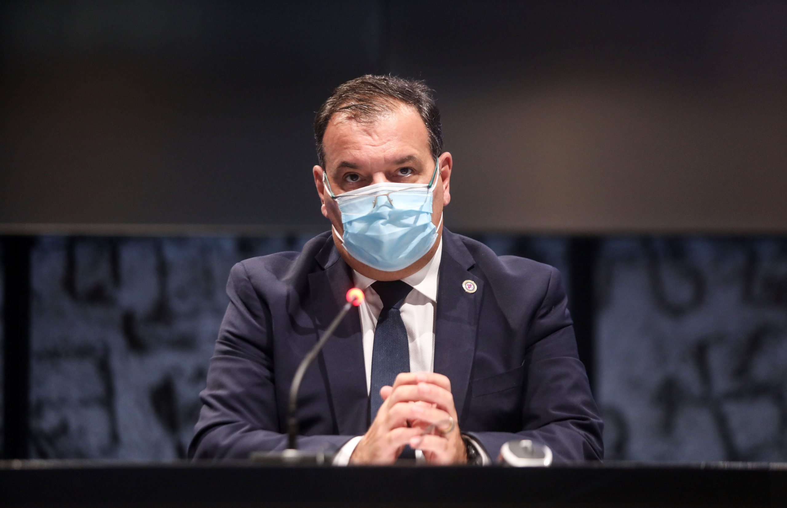 16.12.2020., Zagreb, U glavnoj dvorani kongresnog centra Nacionalne knjiznice odrzana konferencija za medije stozera civilne zastite republike Hrvatske.Vili Beros
Photo: Marin Tironi/Pixsell