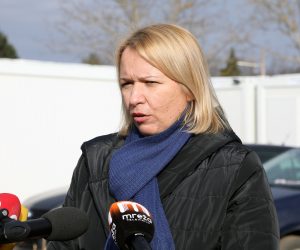 18.01.2021., Sisak - Kontejnersko naselje u Ulici Ivana Sistrovica u Sisku u kojem su smjesteni Siscani ciji su domovi stradali u potresu. Gradonacelnica Kristina Ikic-Banicek dala je izjavu oko stanja naselja tj. neadekvatnog smjestaja. Photo: Edina Zuko/PIXSELL