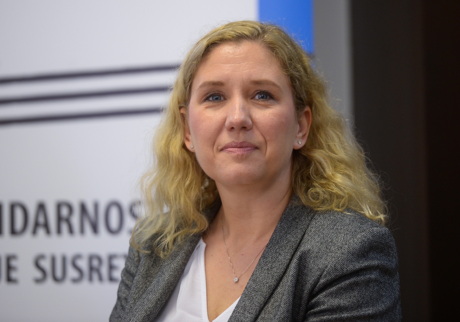 20.05.2020., Radnicki dom, Zagreb - Odrzana konferencija za medije na kojoj su predstavljeni rezultati javnog poziva Fonda 5.5 za kriznu podrsku nakon potresa, iz kojeg ce socijalno ugrozenim gradjanima Zagreba ciji su domovi osteceni u potresu dodijeliti ukupno 706 tisuca kuna potpora za popravak materijalne sete ili najam stana. Zrinka Paladino. Photo: Marko Prpic/PIXSELL