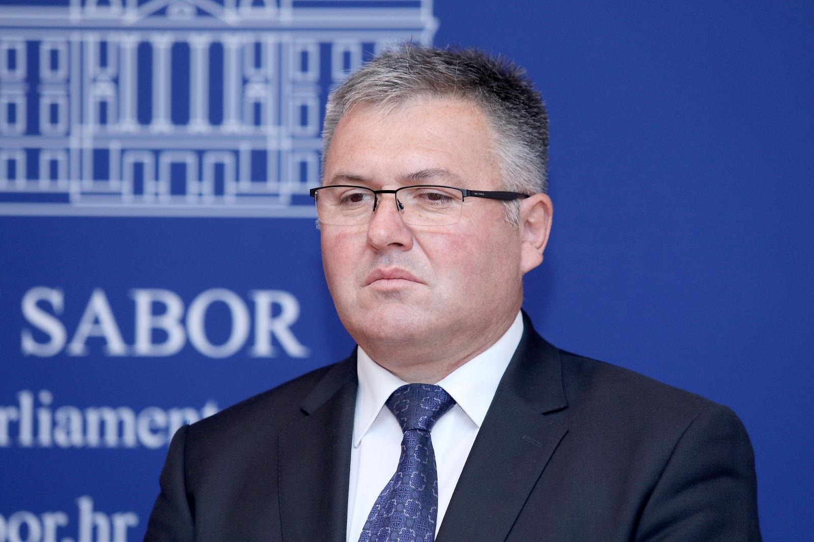 20.09.2019., Zagreb - U Saboru je odrzana konferencija za medije Kluba zastupnika HSS-a i Demokrata na kojoj su o temi "Aktualna politicka situacija" govorili zastupnici Kreso Beljak, Davor Vlaovic, Ana Marija Petin i Zeljko Lenart.
Photo: Patrik Macek/PIXSELL