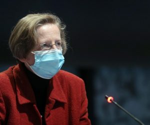 21.12.2020., Zagreb - Konferencija za medije Stozera civilne zastite Republike Hrvatske odrzana u glavnoj dvorani Kongresnog centra Nacionalne i sveucilisne knjiznice. Photo: Zeljko Lukunic/PIXSELL