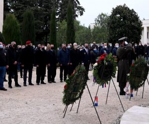 22.01.2021., Zadar - Kod sredisnjeg kriza na Gradskom groblju zapocelo je obiljezavanje obljetnice VRO Masklenica. Iako je bio najavljen dolazak predsjednika Zorana Milanovic, on se nije pojavio navodno zbog uvrstavanja pripadnika HOS-a u protokol obiljezavanja. 
Photo: Dino Stanin/PIXSELL