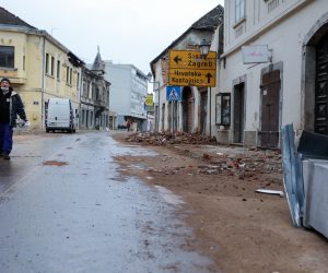 22.01.2021., Petrinja - Posljedice potresa u centru grada. 
Photo: Emica Elvedji/PIXSELL
