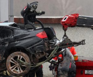 23.01.2021., Sisak - Kod naplatnih kucica Mraclin, na autocesti A11 Zagreb - Sisak,  vozac izgubio nadzor nad osobnim automobilom i udario u objekt HAC-a. Poginula je jedna osoba, zaposlenik HAC-a. 



Photo: Zeljko Lukunic/PIXSELL