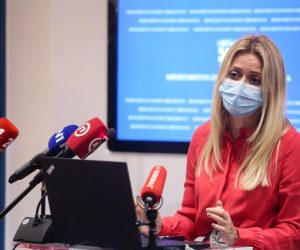 24.08.2020., Zagreb - U Ministarstvu znanosti i obrazovanja predstavljene Upute za sprjecavanje i suzbijanje epidemije COVID-19 vezano za rad predskolskih ustanova, osnovnih i srednjih skola u skolskoj godini 2020./2021. Ministar Radovan Fuchs i Ivana Pavic Simetin, zamjenica ravnatelja HZJZ.
Photo: Marin Tironi/PIXSELL