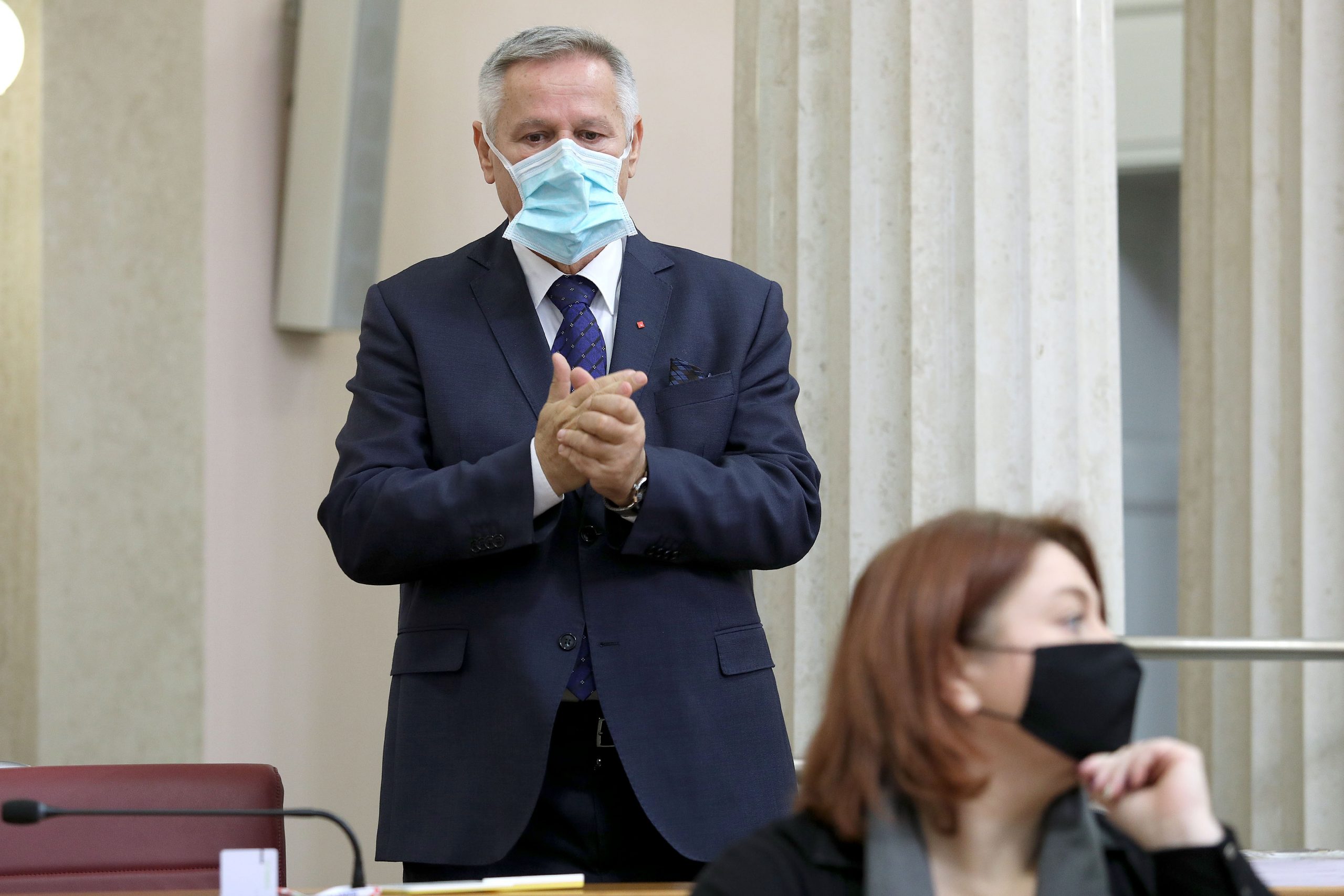 27.11.2020., Zagreb - Sabor je  4. sjednicu nastavio glasovanjem o raspravljenim tockama dnevnog reda.
Photo: Patrik Macek/PIXSELL