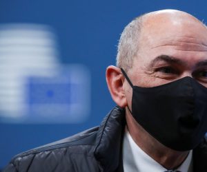 EU leaders summit in Brussels Slovenia's Prime Minister Janez Jansa arrives to attend a face-to-face EU summit amid the coronavirus disease (COVID-19) lockdown in Brussels, Belgium December 10, 2020. REUTERS/Yves Herman/Pool YVES HERMAN
