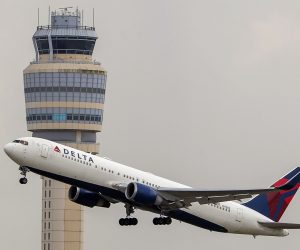 epa08937235 (FILE) - A Delta Air Lines Boeing 767-332 jet (Tail number N172DZ) takes off from Hartsfield-Jackson Atlanta International Airport in Atlanta, Georgia, USA, 15 July 2020 (reissued 14 January 2021). Delta Airlines on 14 January 2021 released their 2020 results saying their December quarter 2020 GAAP pre-tax loss stood at 1.1 billion USD and loss per share of 1.19 USD on total revenue of 4.0 billion USD, while December quarter 2020 adjusted pre-tax loss of 2.1 billion USD and adjusted loss per share of 2.53 USD on adjusted operating revenue of 3.5 billion USD. Full year 2020 GAAP pre-tax loss stood at 15.6 billion USD and loss per share of 19.49 USD on total revenue of 17.1 billion USD. Full year 2020 adjusted pre-tax loss was 9.0 billion and adjusted loss per share of 10.76 USD on adjusted operating revenue of 15.9 billion USD.  EPA/ERIK S. LESSER *** Local Caption *** 56217534