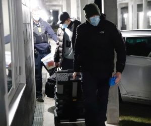 epa09006347 (FILE) Danish police officers and forensic technicians are present in Apotekerhaven in Holbaek, Denmark, 06 February 2021. Danish police searched addresses in Apotekerhaven and on Anders Larsensvej in Holbaek this weekend. Several persons were arrested for alleged terrorist attack plan. It was part of a larger case with connection to Germany.  EPA/presse-fotos.dk  DENMARK OUT