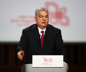 epa09018671 Prime Minister of Hungary Viktor Orban during a press conference in Krakow, south Poland, 17 February 2021. A summit of the heads of governments of the Visegrad Group countries is held in Krakow with the participation of the President of the European Council on the occasion of the 30th anniversary of Visegrad Cooperation. On July 1 last year, Poland's annual presidency in the V4 began.  EPA/Lukasz Gagulski POLAND OUT