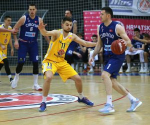 Osijek,17.02.2021. - Dvorana Gradski vrt, košarkaška utakmica HR Premijer lige Vrijednosnice - Cibona. 
foto HINA/ ml