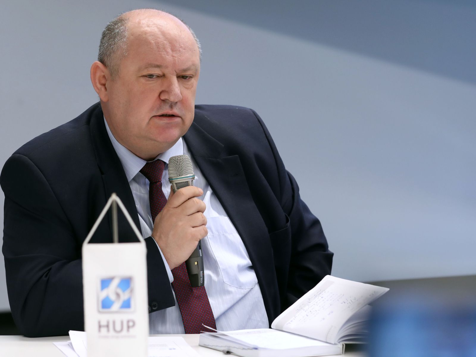 Zagreb, 23.02.2021. - Konferencija za medije Hrvatske udruge poslodavaca (HUP). Na fotografiji predsjednik HUP-a Damir Zorić.  foto HINA/ Lana SLIVAR DOMINIĆ/ lsd