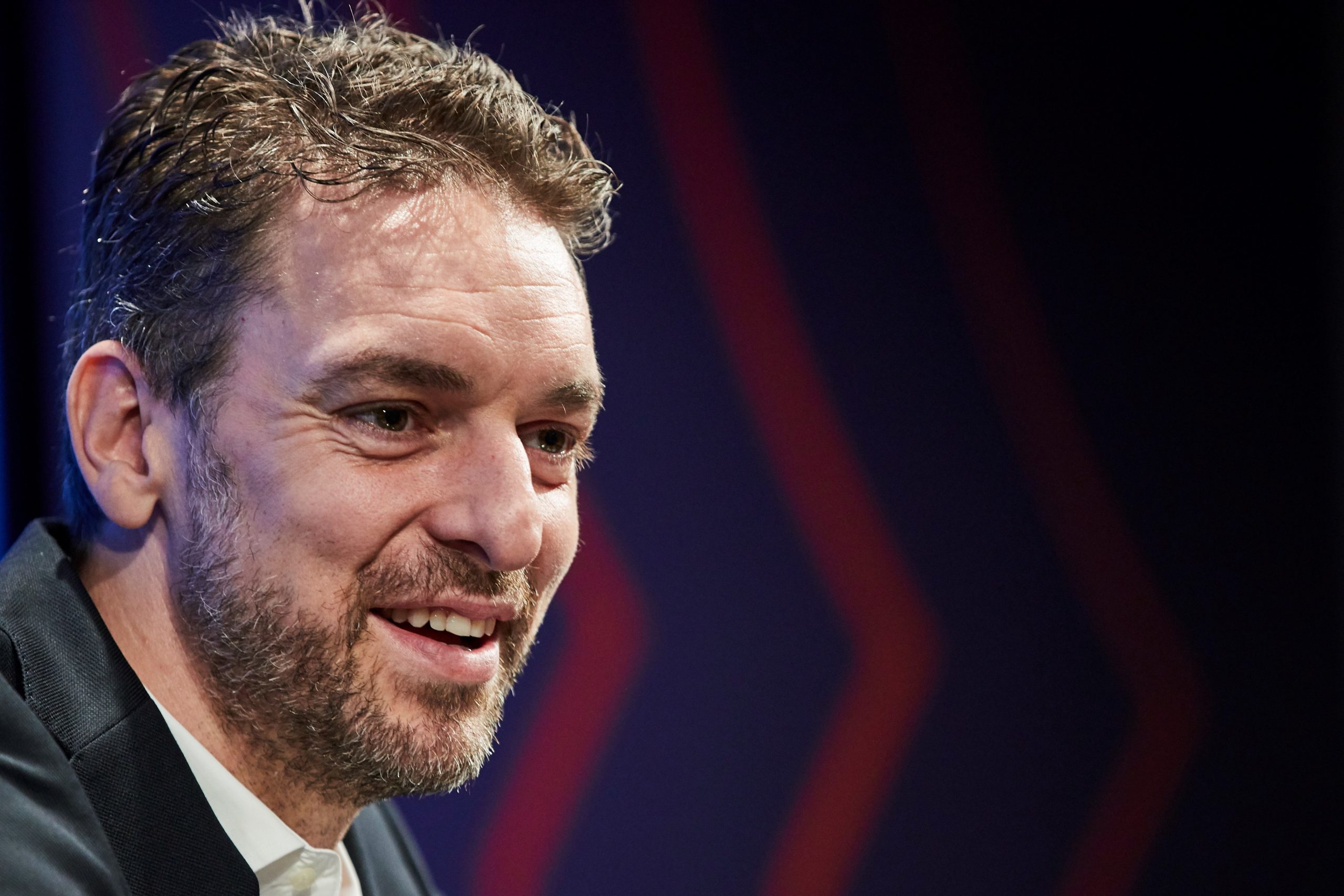 epa09032012 (FILE) - Spanish basketball player Pau Gasol speaks during a press conference in Barcelona, Spain, 19 June 2019 (reissued on 23 February 2021). Pau Gasol will play again for FC Barcelona until the end of the seasn as the club announced in the social media on 23 February 2021. Gasol returns to Barcelona after a long professional career in the United States and after being two time NBA Champion playing with Los Angeles Lakers.  EPA/Alejandro Garcia