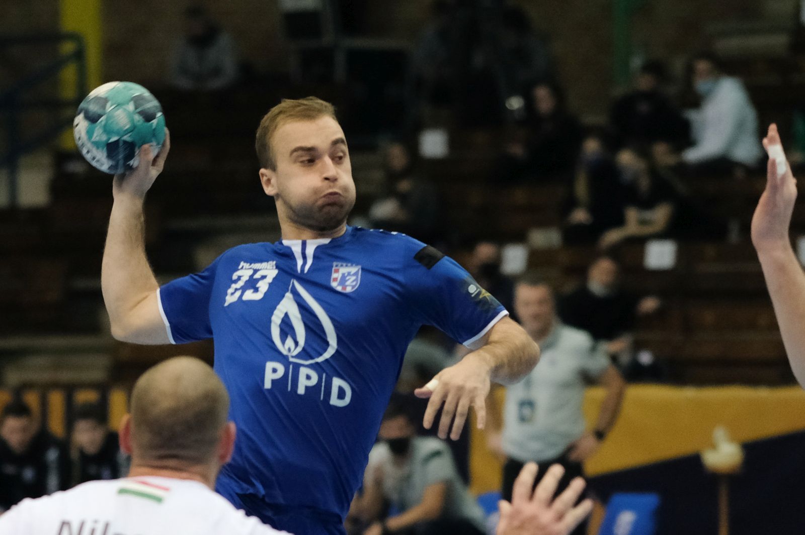 Zagreb, 25.02.2021 - Utakmica 13. kola B skupine rukometne Lige prvaka PPD Zagreb - Veszprem.
Na fotografiji Ivan Laljek.
foto HINA/ Edvard ŠUŠAK/ es