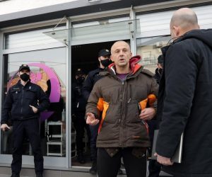 01.02.2021., Zagreb - Andrija Klaric otvario svoju teretanu Quantum premium qym, te je stigla policija. Photo: Robert Anic/PIXSELL