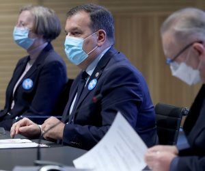 01.02.2021., Zagreb -  U nacionalnoj i sveucilisnoj knjiznici drzana konferencija za medije stozera Civilne zastite republike Hrvatske. Photo: Marko Prpic/PIXSELL
