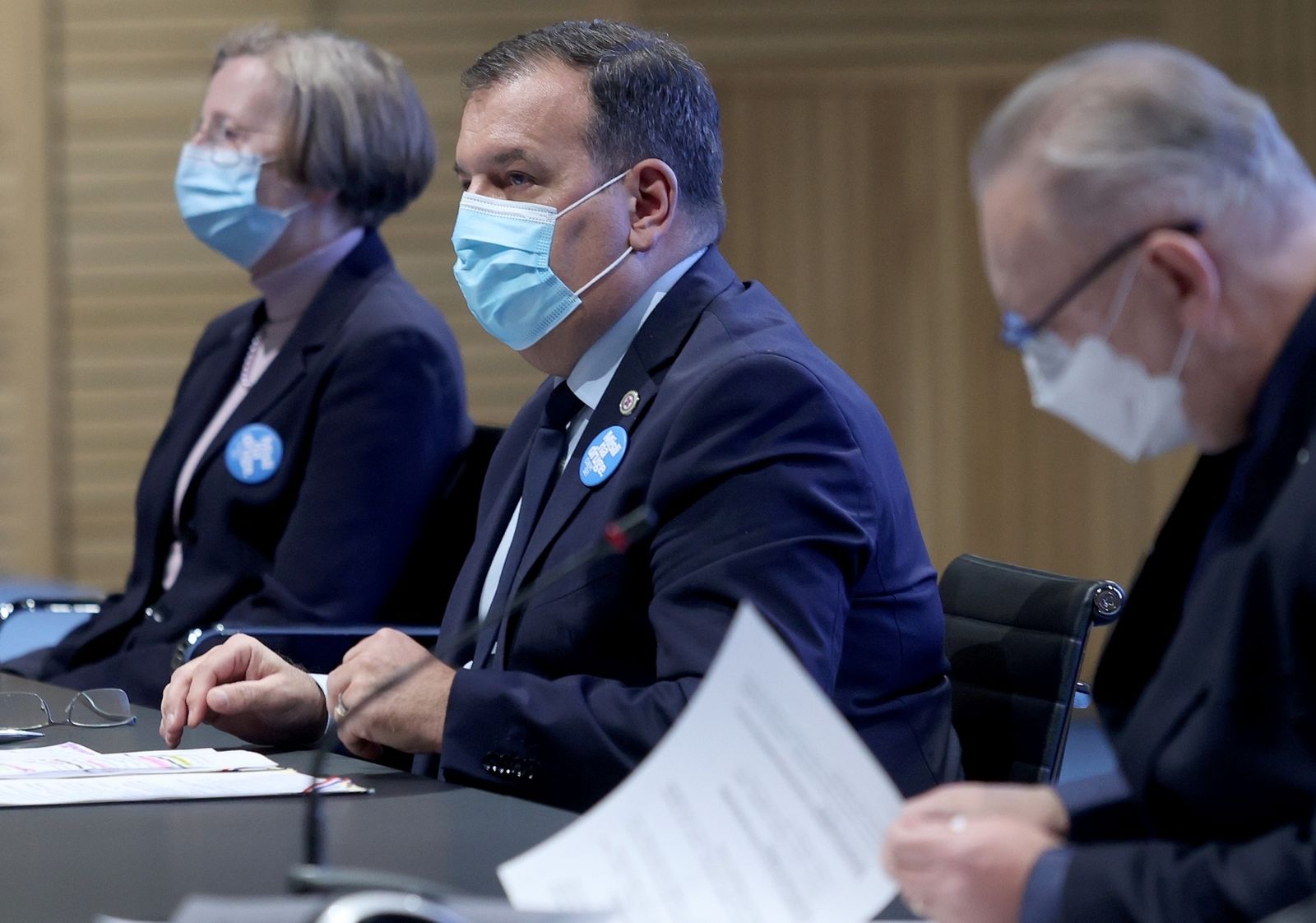 01.02.2021., Zagreb -  U nacionalnoj i sveucilisnoj knjiznici drzana konferencija za medije stozera Civilne zastite republike Hrvatske. Photo: Marko Prpic/PIXSELL