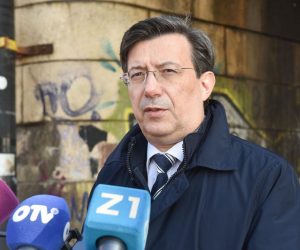 01.02.2021., Zagreb - Zeljko Uhlir, predsjednik zagrebackog HNS-a, kod Mosta Slobode odrzao je konferenciju za medije.

Photo: Davorin Visnjic/PIXSELL
