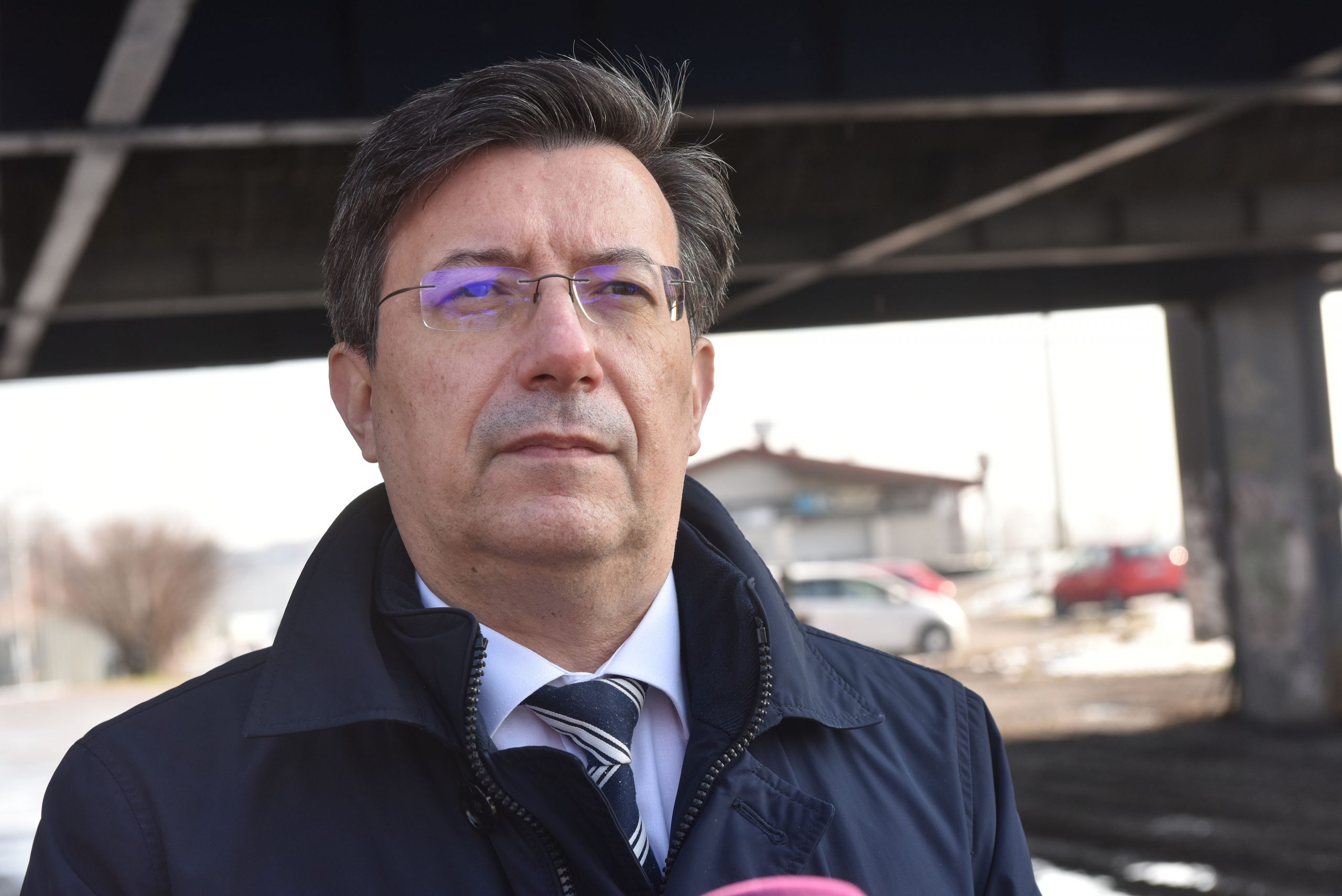 01.02.2021., Zagreb - Zeljko Uhlir, predsjednik zagrebackog HNS-a, kod Mosta Slobode odrzao je konferenciju za medije.

Photo: Davorin Visnjic/PIXSELL