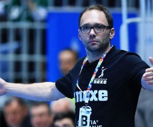 03.02.2019., Sportska dvorana OS kralja Tomislava, Nasice - SEHA liga, 14. kolo, RK Nexe - RK Tatran Presov. Trener Nexea Hrvoje Horvat. 
Photo: Davor Javorovic/PIXSELL