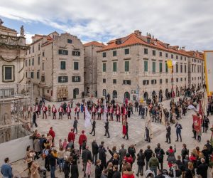 03.02.2021., Dubrovnik - Blagdan svetog Vlaha, zastitnika grada. Dubrovnik slavi svog nebeskog zastitnika, svetoga Vlaha, po 1049. put, no ove godine u posebnim uvjetima zbog pandemije koronavirusa. 
Photo: Grgo Jelavic/PIXSELL