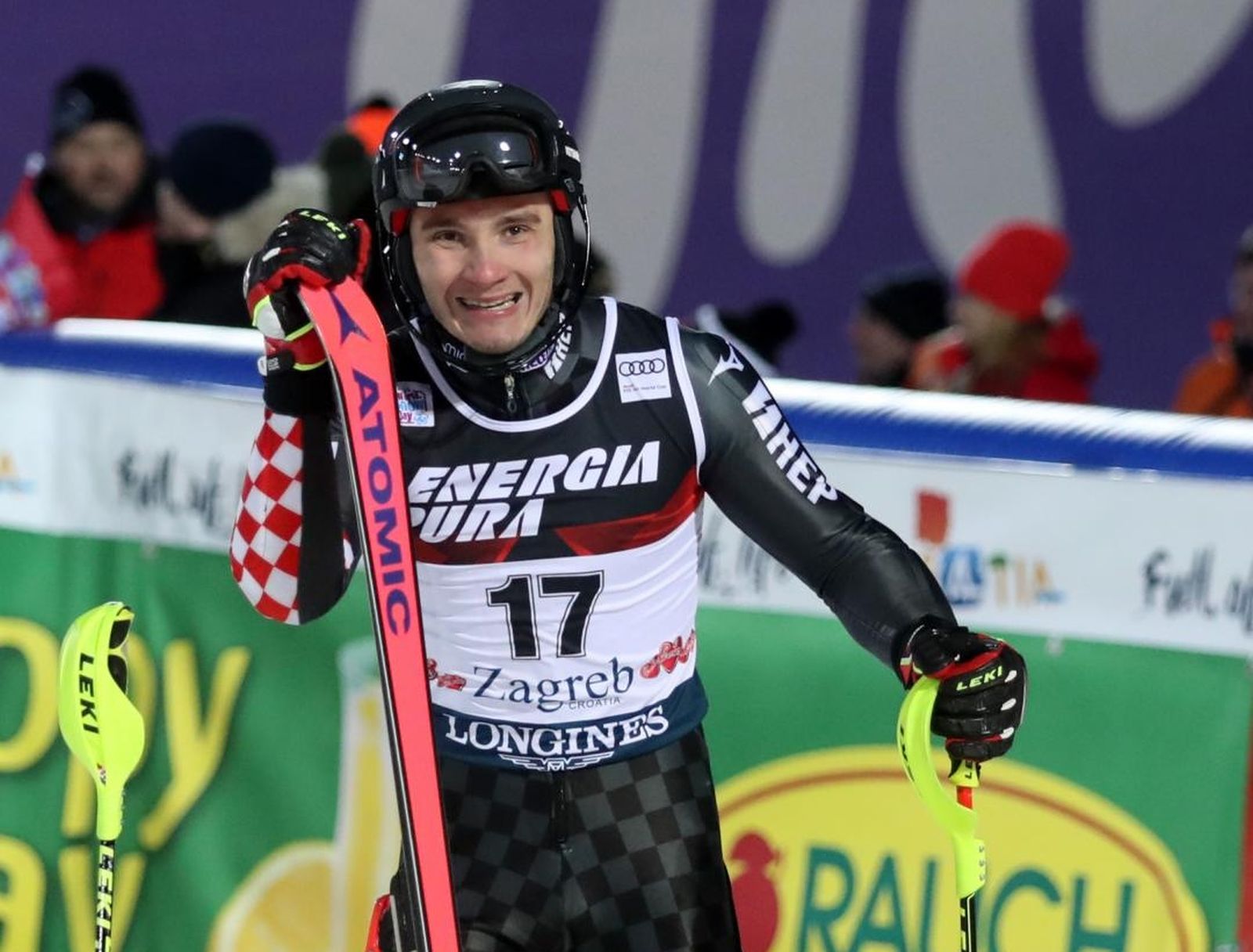 05.01.2020., Zagreb, Sljeme - Druga voznja muskog slaloma Audi FIS Svjetskog skijaskog kupa Snow Queen Trophy. RODES Istok Photo: Luka Stanzl/PIXSELL