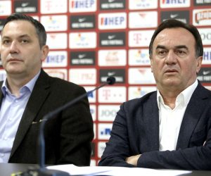08.01.2020., Zagreb -U Nogometnoj akademiji HNS-a odrzana je edukacija o VAR tehnologiji koja ce se koristiti od prvog kola nastavka prvenstva Prve HNL. Na prezentaciji su govoriti Marijan Kustic, Ante Kulusic, Domagoj Vuckov i Bruno Maric. 
Photo: Patrik Macek/PIXSELL