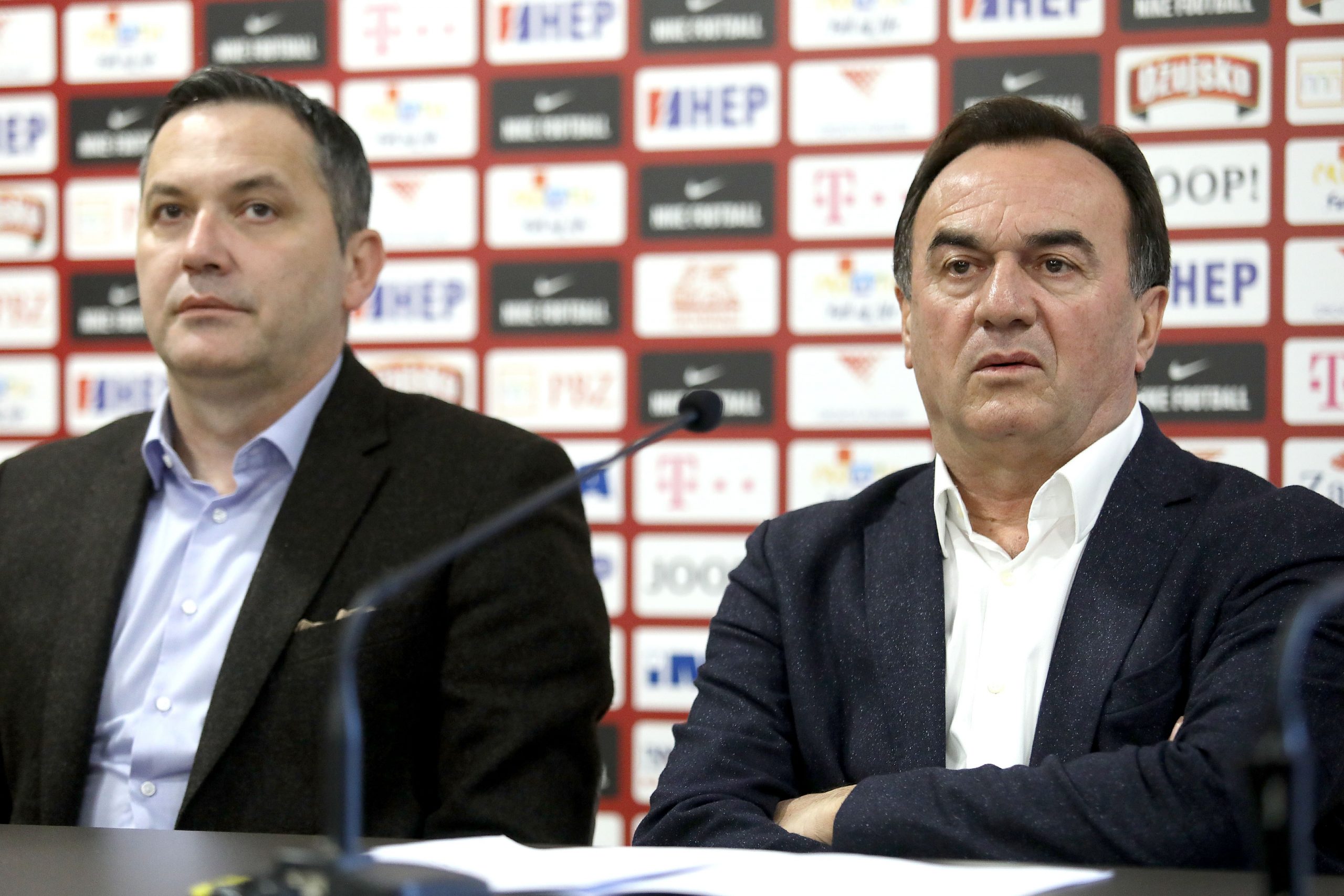 08.01.2020., Zagreb -U Nogometnoj akademiji HNS-a odrzana je edukacija o VAR tehnologiji koja ce se koristiti od prvog kola nastavka prvenstva Prve HNL. Na prezentaciji su govoriti Marijan Kustic, Ante Kulusic, Domagoj Vuckov i Bruno Maric. 
Photo: Patrik Macek/PIXSELL